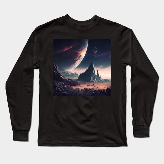 space Long Sleeve T-Shirt by rocknerd